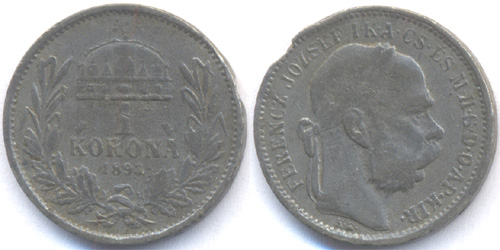 1 korona 1893 - hamis
