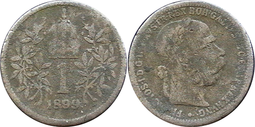 1 corona 1899 - hamis