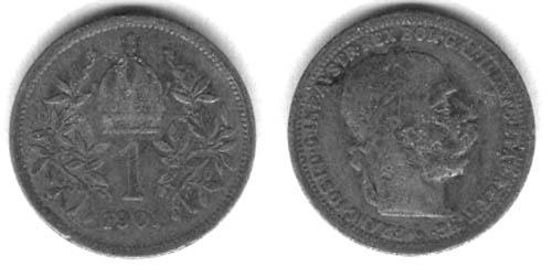 1 corona 1901 - hamis
