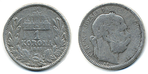 1 korona 1895 - hamis