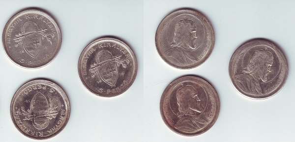 5 pengő 1938 Szent István kínai hamis érme