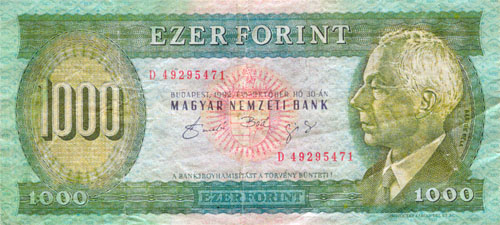 1000 forint 1992 - hamisítvány