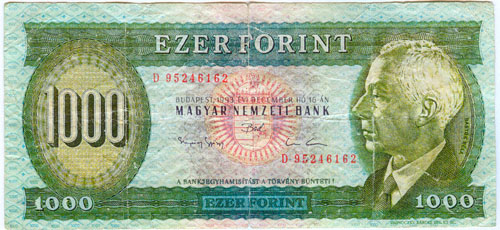 1000 forint 1993- hamis