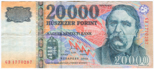 20000 forint 1999 GD - hamis