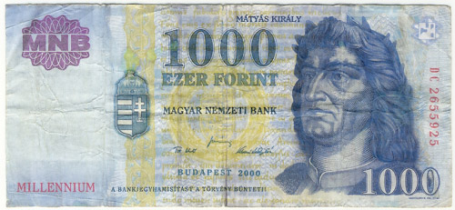 1000 forint 2000 - hamis