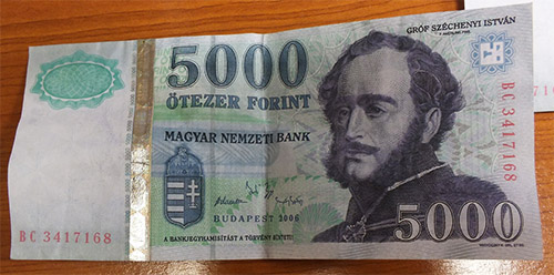 5000 forint 2006 BC otthon nyomtatták