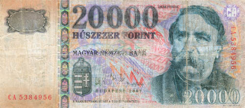 20000 forint 2007 - hamis
