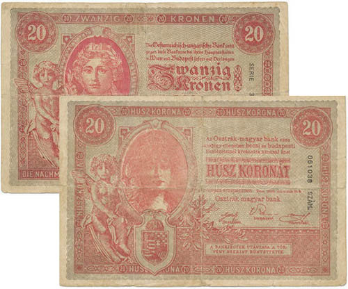 10 korona 1900 - korabeli hamisítvány