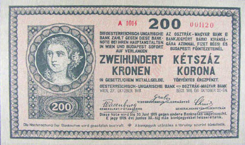 200 korona 1918 - hamis