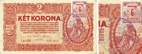 2 korona 1920 - Vama Arad Romania