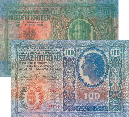 100 korona 1912 - modern másolat
