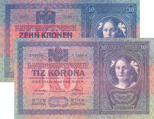 10 korona 1904 - modern másolat