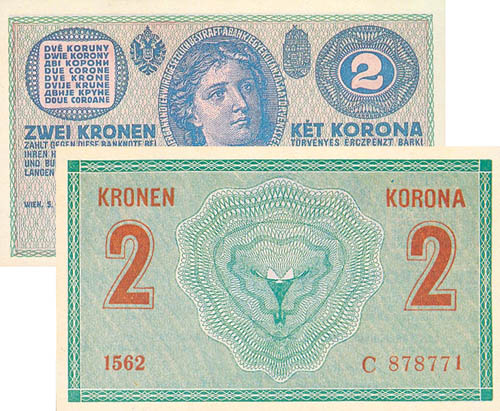 2 korona 1914 - modern másolat