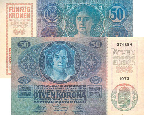 50 korona 1914 - modern másolat