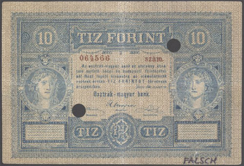 10 forint 1880 - hamis