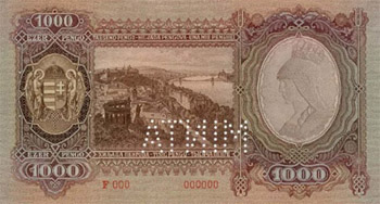 1000 pengő 1943 - eredeti 0-ás MINTA