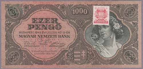 1000 pengő 1945 - hamis MINTA
