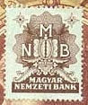 10000 pengő 1945 barna színű bélyege