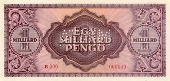 1000000000 pengő 1946 - eredeti MINTA