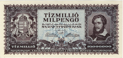 10000000 milpengő 1946 - hamis MINTA