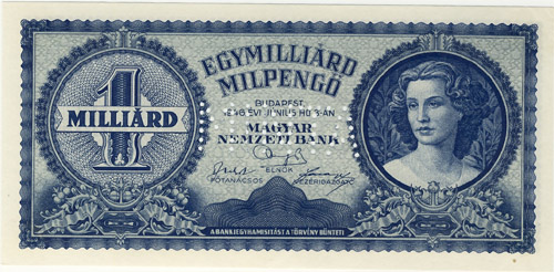 1000000000 milpengő 1946 - hamis MINTA