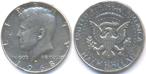 USA 1/2 dollr 1968 Kennedy - hamis